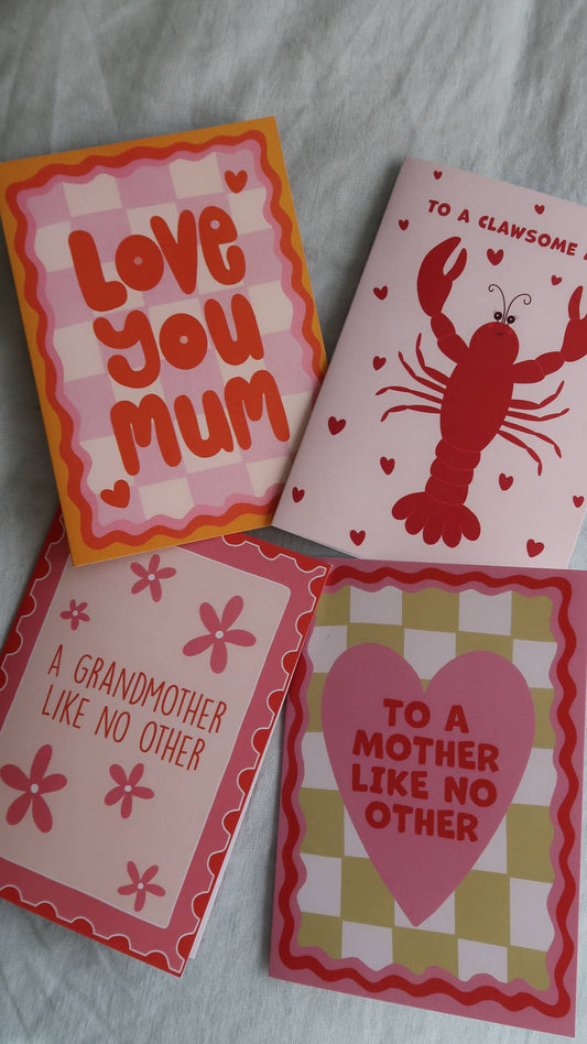 Love You Mum Card, Mother Birthday Card, Appreciation