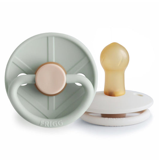 FRIGG Viking Pacifier 2 Pack Latex – 0-6 months / Sage and Cream