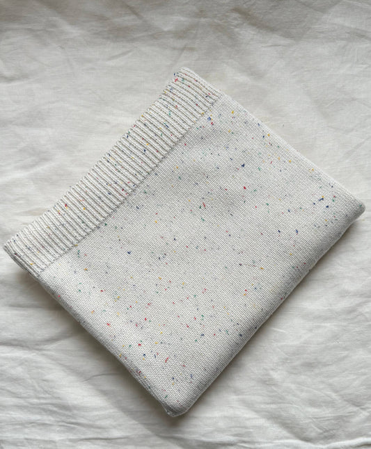 The Rainbow Speckled Baby Blanket