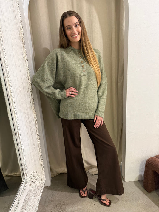 HAYES DENIM JEAN - CHOCOLATE