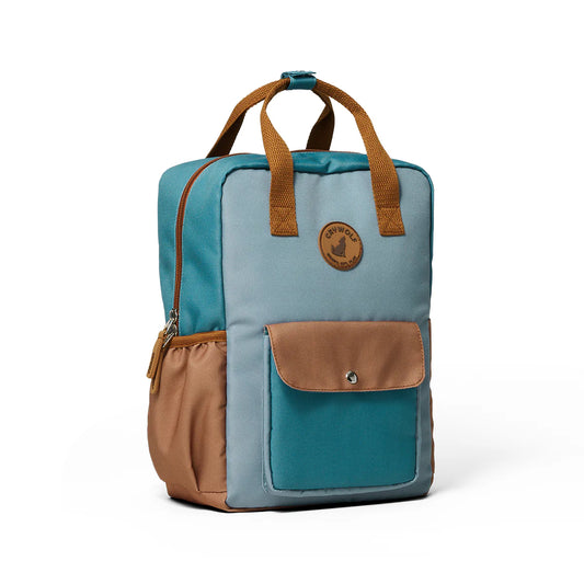 Mini Backpack - Moss Colourblock