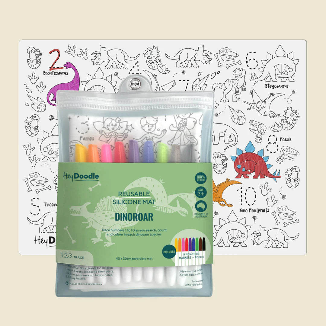 Classic Colouring & Doodle Mat - DinoRoar