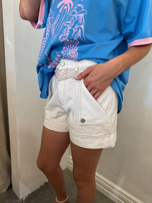 BRONTË SHORTS - ECRU