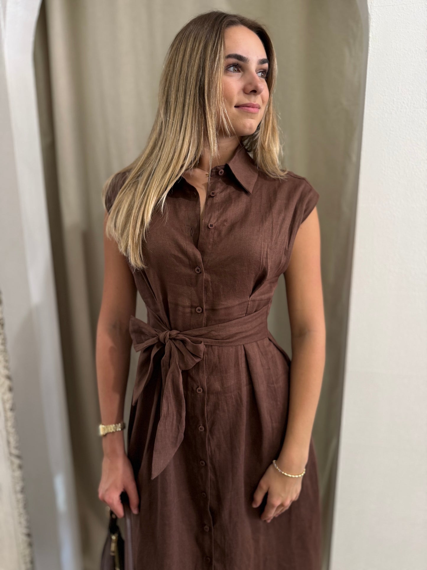 AVA LINEN DRESS