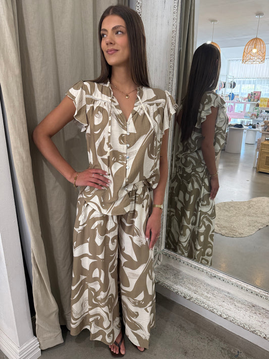 MARIGOLD PRINT BLOUSE