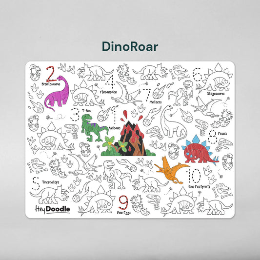 Classic Colouring & Doodle Mat - DinoRoar