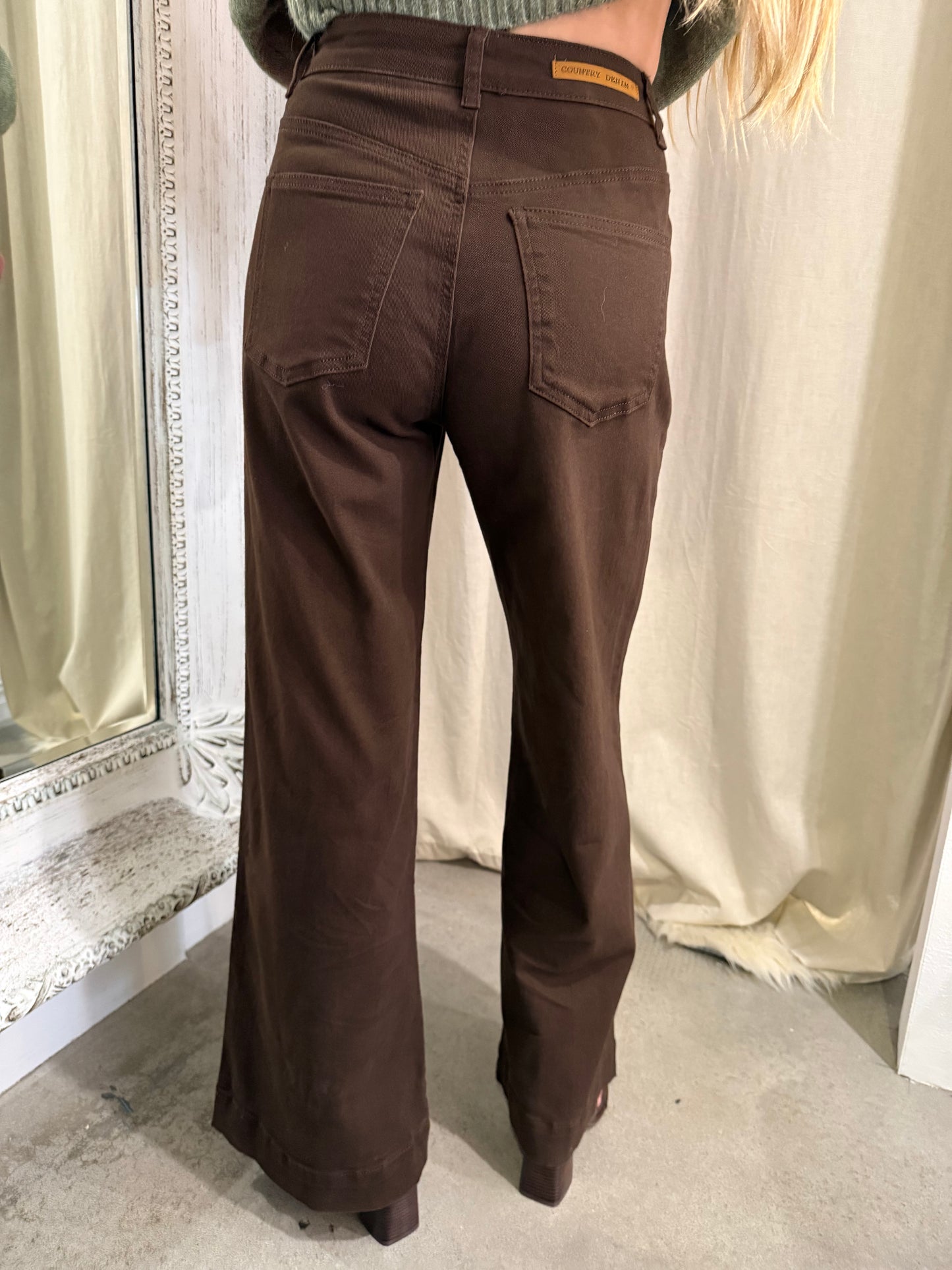 HAYES DENIM JEAN - CHOCOLATE