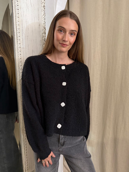 VERA CARDIGAN - BLACK