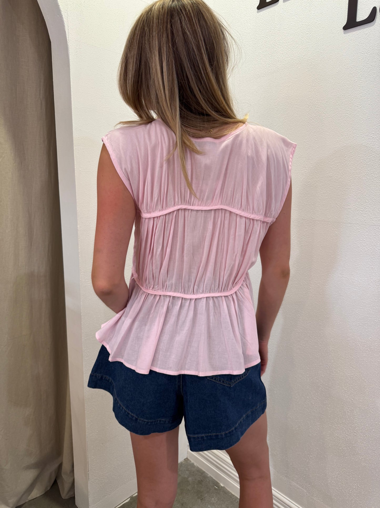 ISOLA TOP - BLUSH
