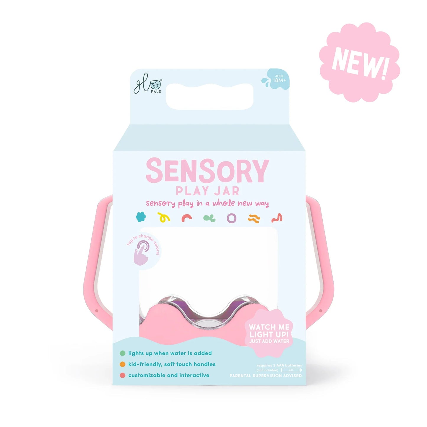 Glo Pal Sensory Play Jar - Blue