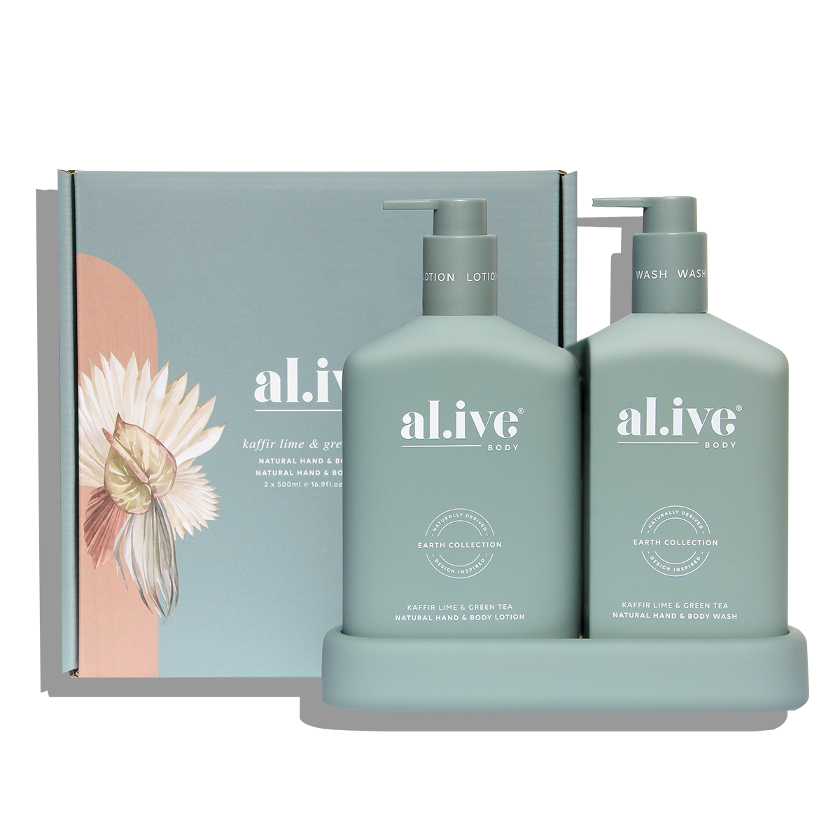 Al.ive Body Wash & Lotion Duo - Kaffir Lime & Green Tea