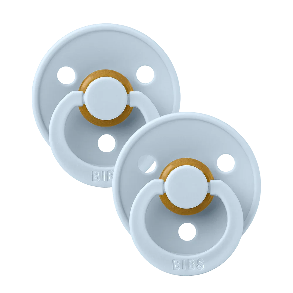 BIBS Round Pacifier - Baby Blue
