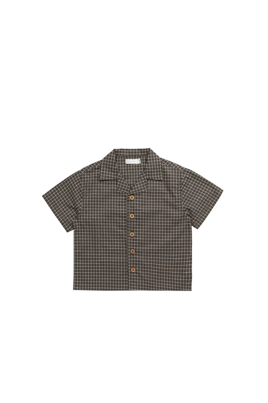 Jamie Kay Organic Cotton Silas Shirt - Coffee Grind