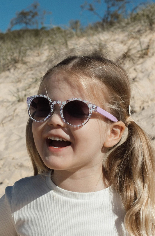 Daphne Toddler Sunglasses – Crystal Lilac Floral (0-3 years)