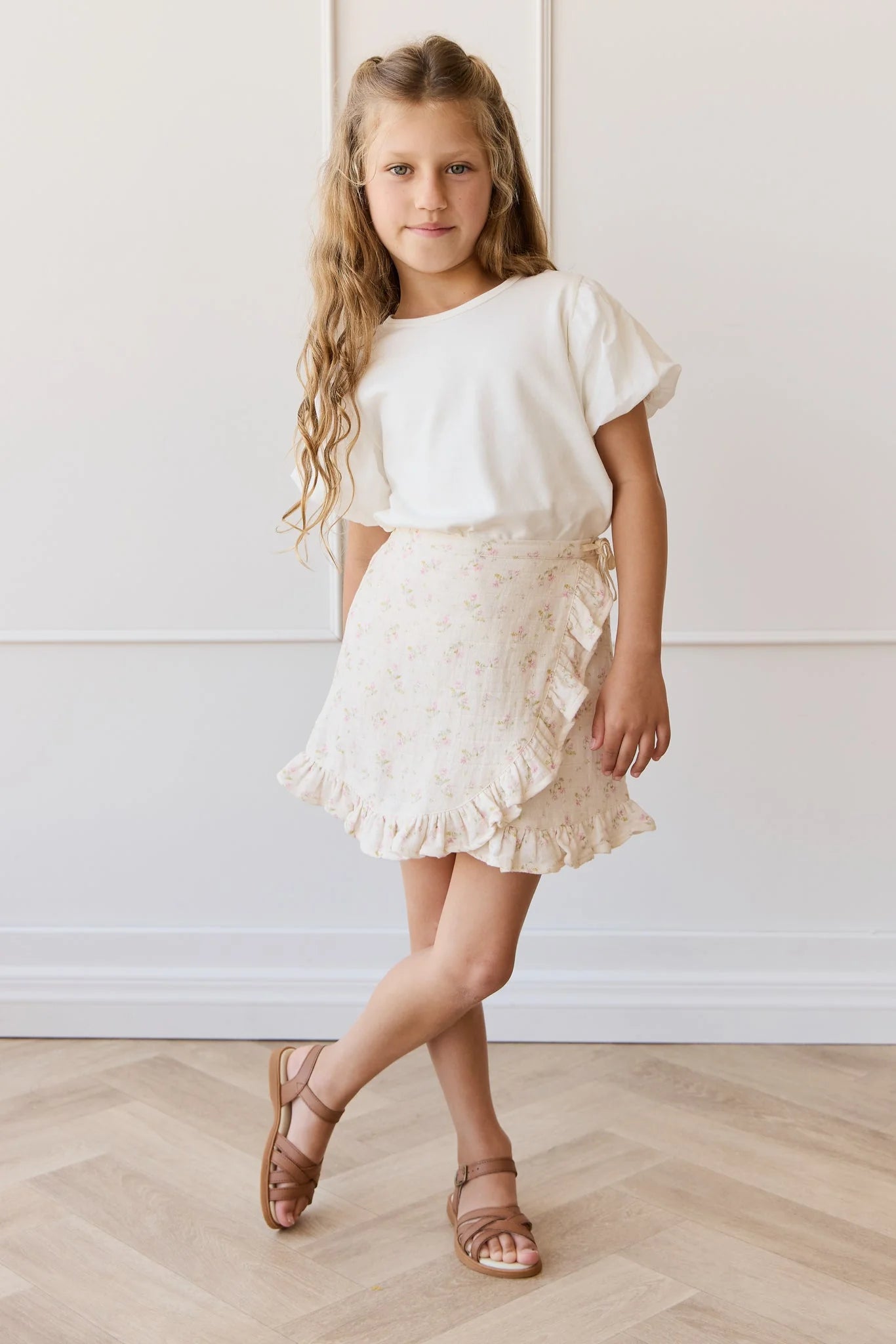 Jamie Kay Organic Cotton Muslin Celine Skirt - Emelia Pink