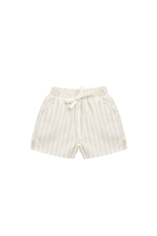 Jamie Kay Organic Cotton Silas Short - Variegated Stripe Foam