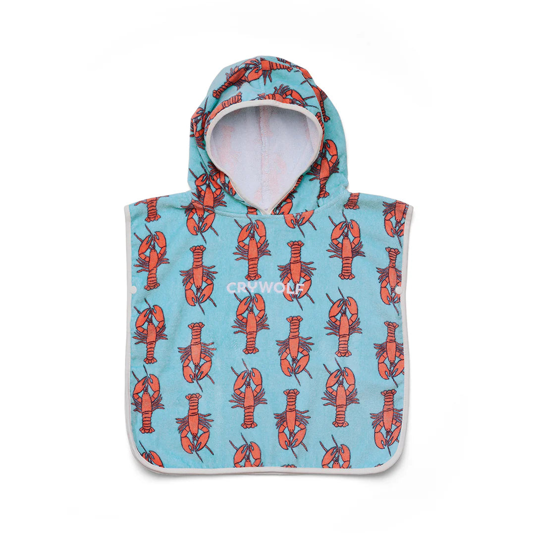 Baby Hooded Towel - Lobsters