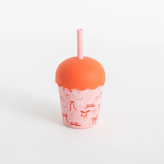 Bows Mini Smoothie Cup & Straw 200ml