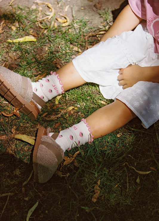 Berry Socks - Strawberry 2 - 4 Y