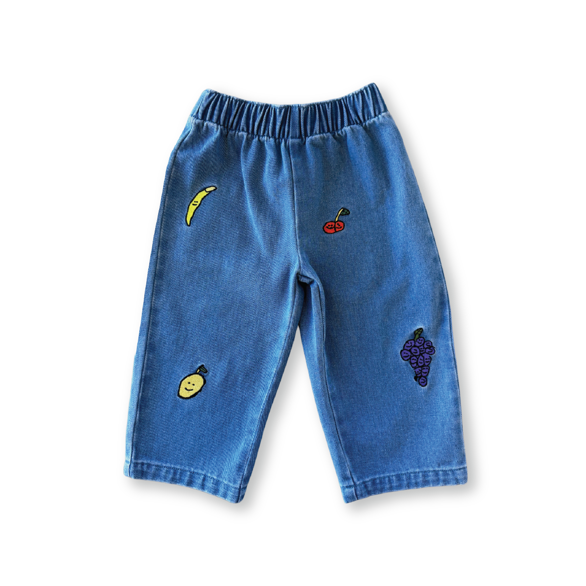 Organic Fruit Salad Denim Pants