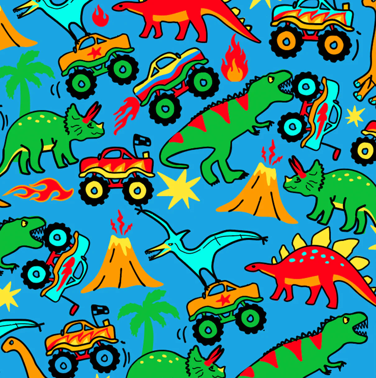 Dinosaurs and Monster Trucks Babychino Cup 4oz