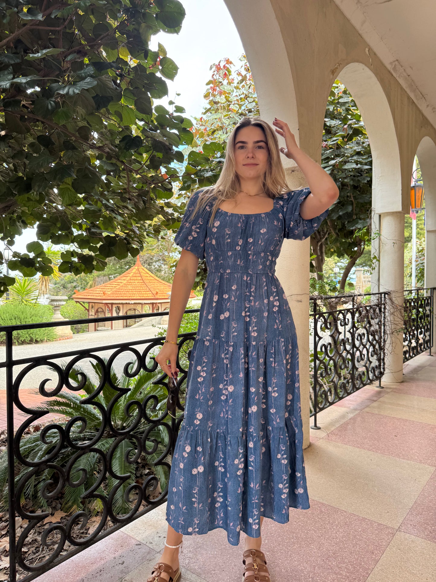 INDIGO BLOOM DRESS