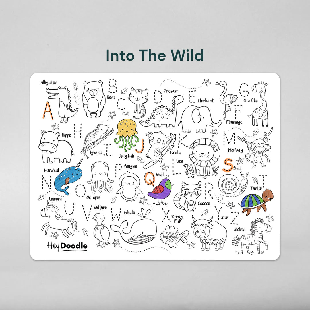 Classic Colouring & Doodle Mat - Into the Wild
