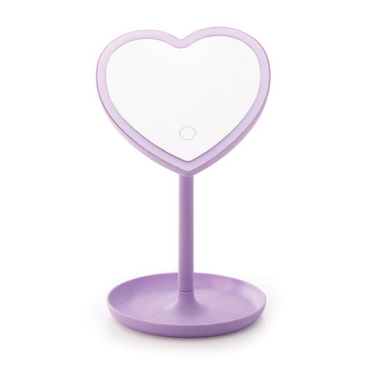 Light Up LED Heart Mirror