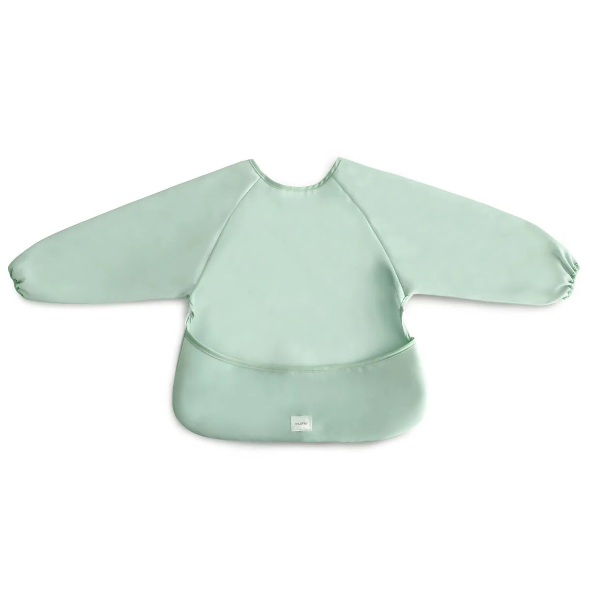 Mushie Long Sleeved Bib – Roman Green