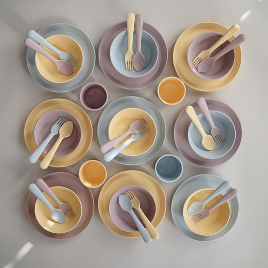 Mushie Fork and Spoon - Vanilla