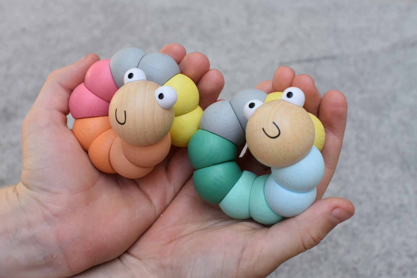 Wooden Wiggly Worms
