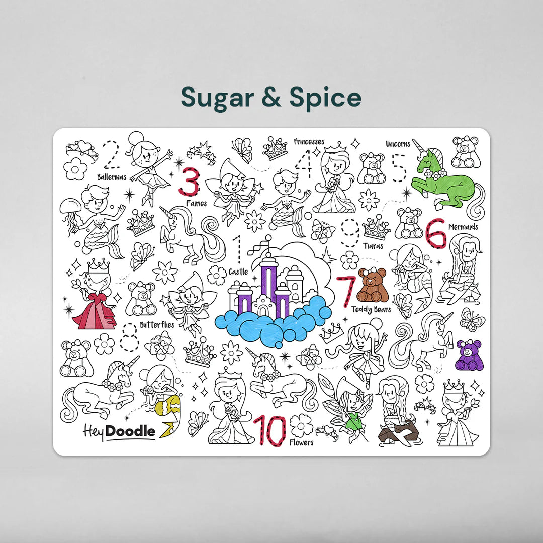 Classic Colouring & Doodle Mat - Sugar & Spice
