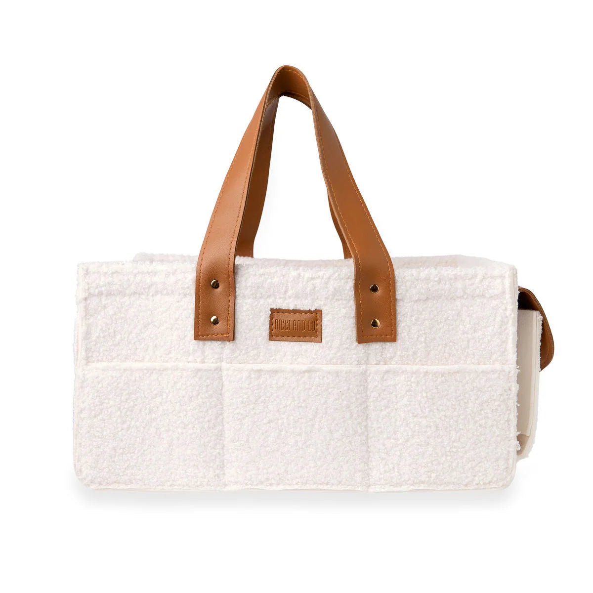 Ivory Teddy Nappy Caddy – Portable Baby Organiser