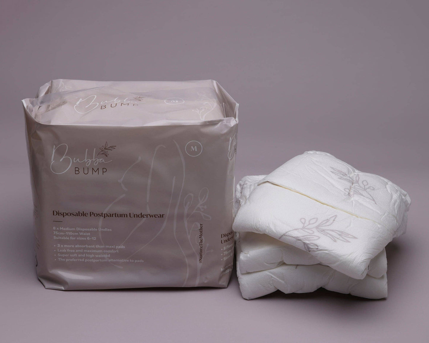 Disposable Postpartum Underwear: One Pack (8 Pairs) / Large (12-14)