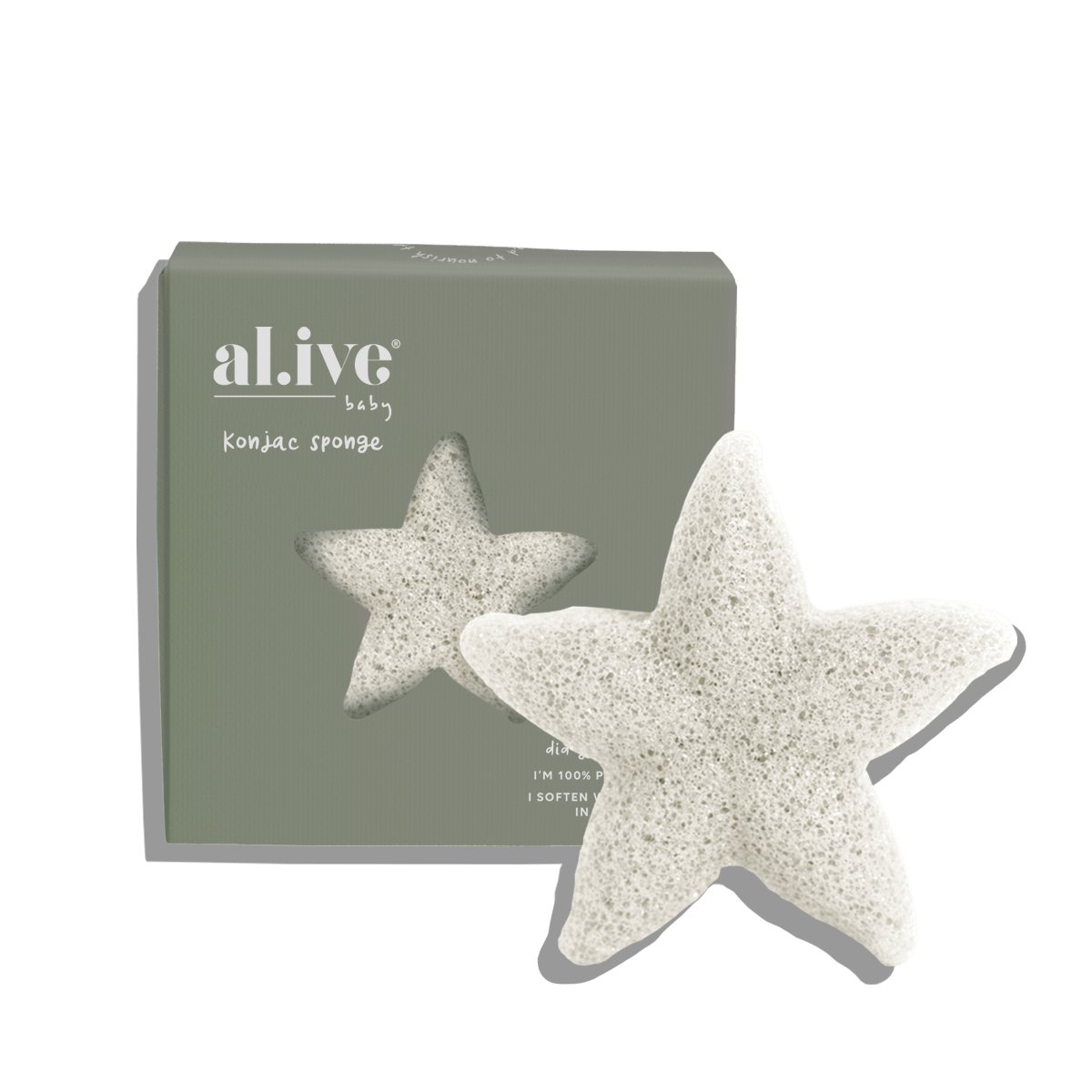Al.ive Body Baby Konjac Sponge - White
