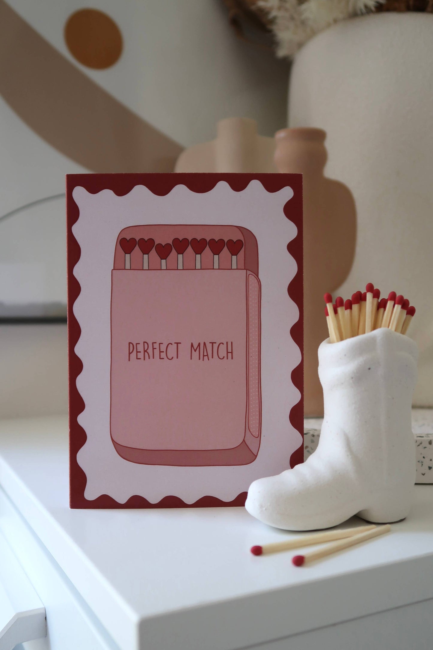 Valentine's Day Card - Perfect Match | Anniversary | Wedding