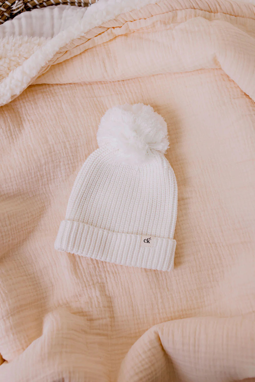 Baby Knit Beanie - Snow