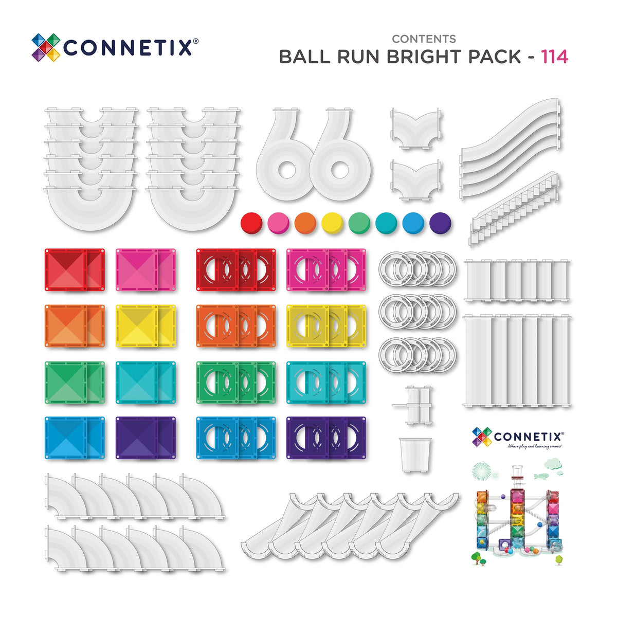 Ball Run Bright Pack 114 pc