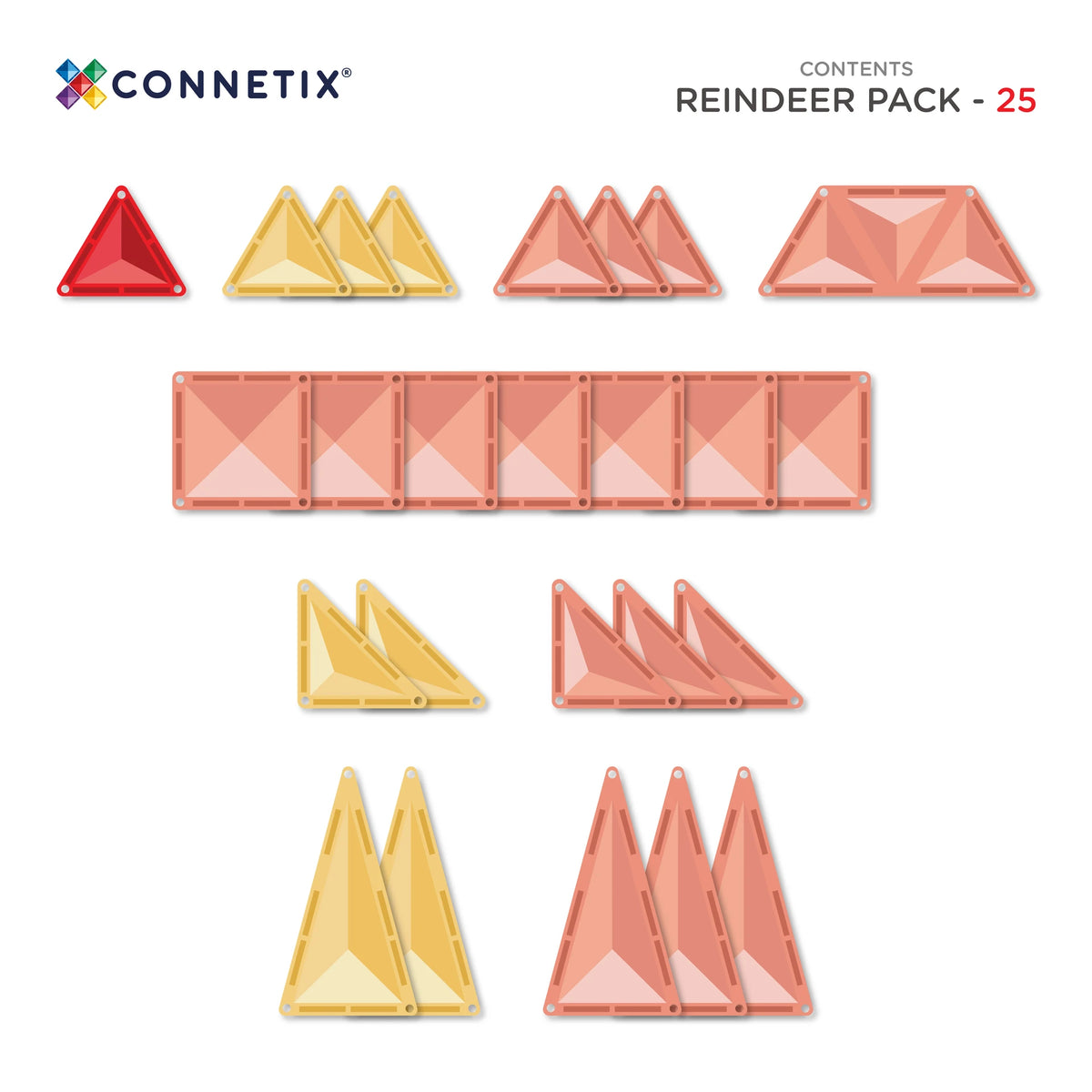 Christmas Reindeer Pack 25 pc
