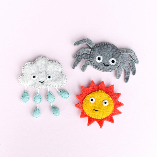 Incy Wincy Spider Finger Puppet Set