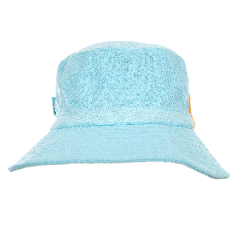 Terry Towelling Bucket Hat Light Blue