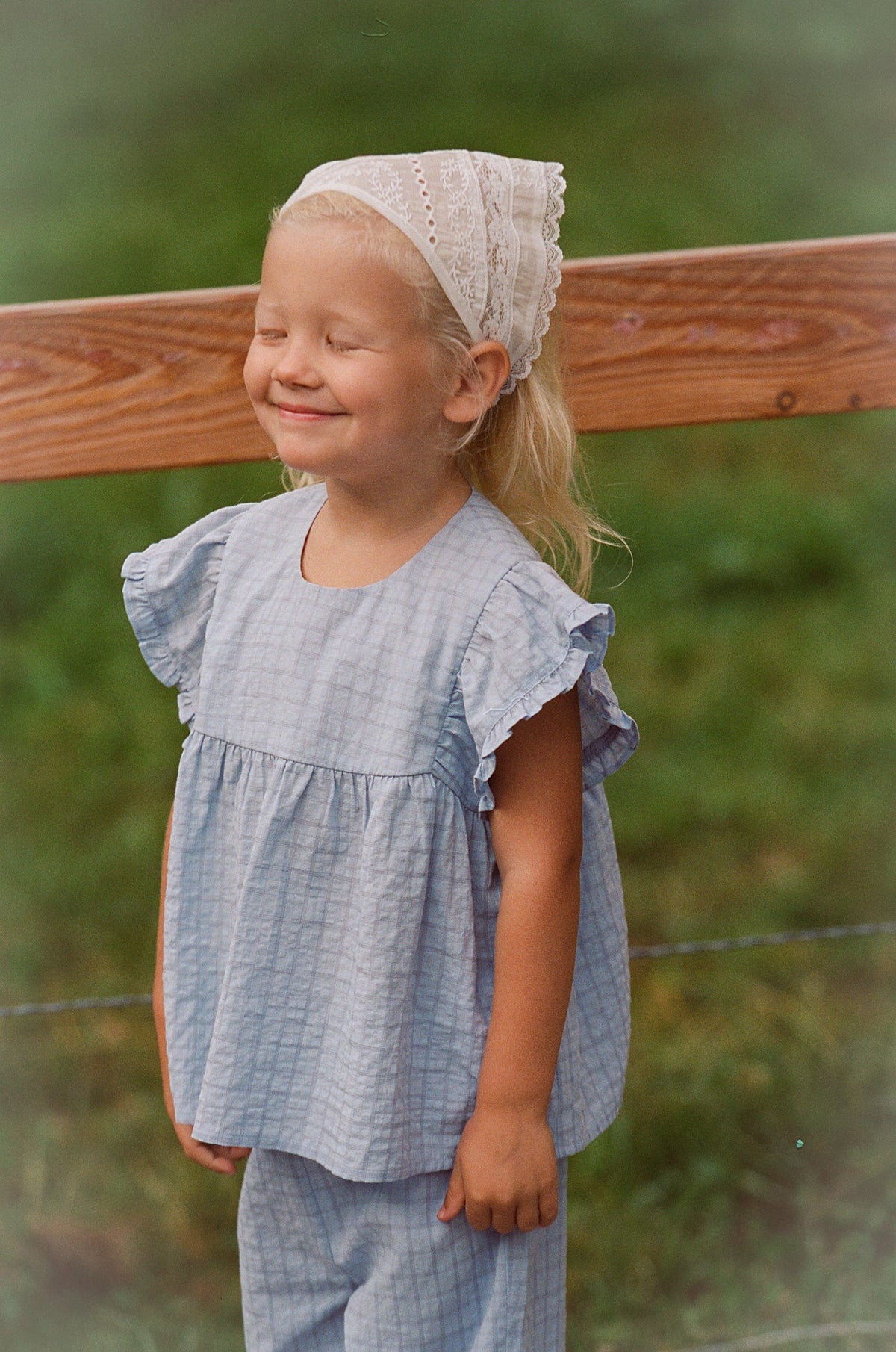 JNR Lace Headscarf - Blanc 