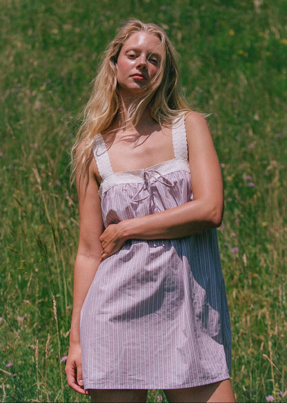 Valerie Mini Dress - Rosa Stripe