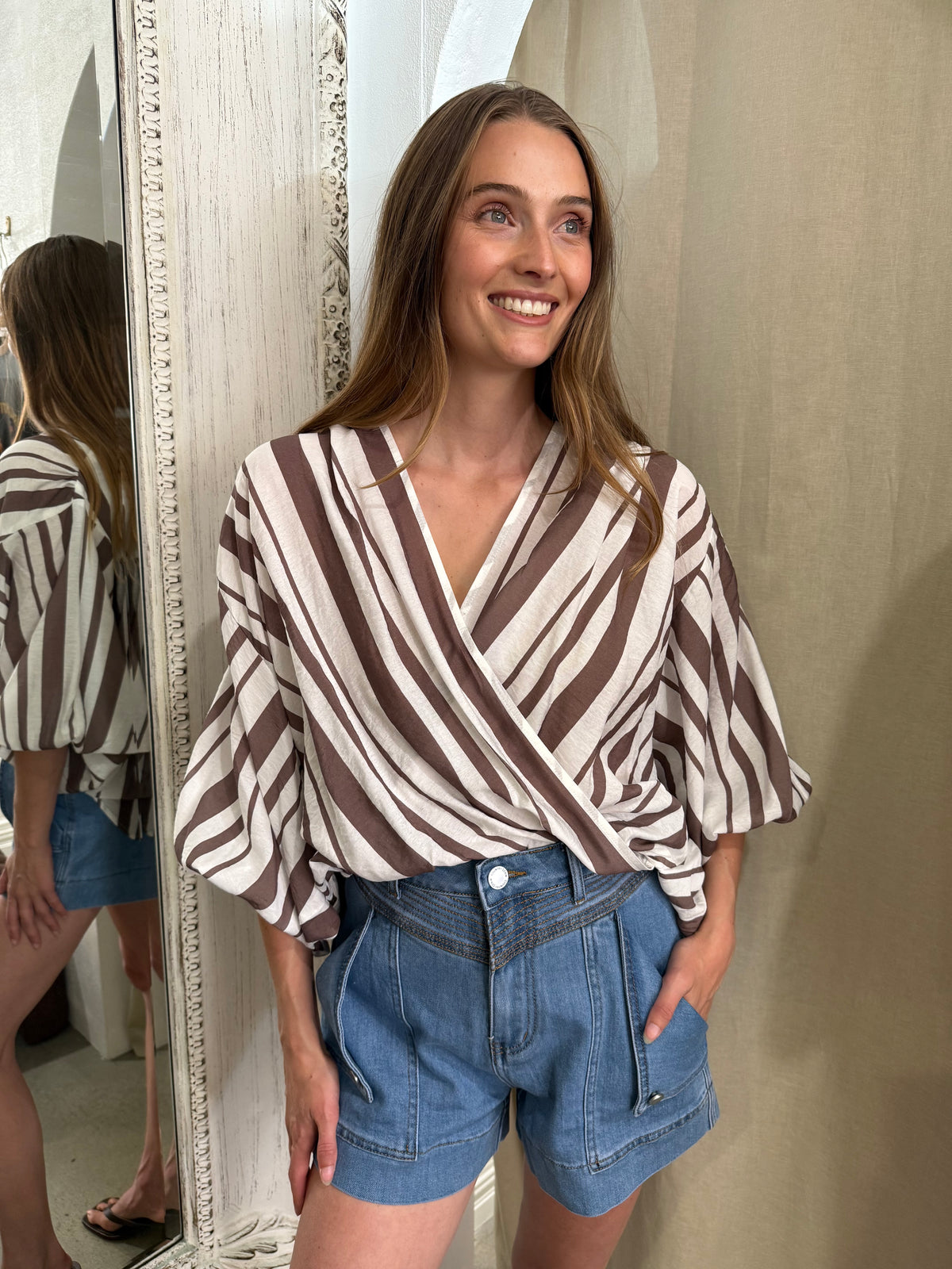 ELOISE STRIPE BLOUSE