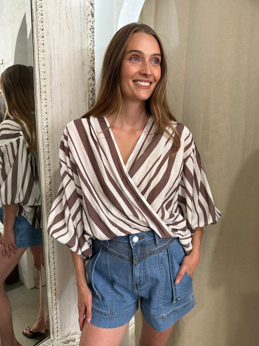 ELOISE STRIPE BLOUSE