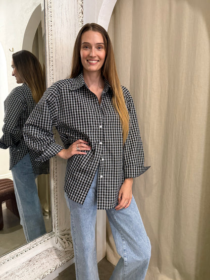 MERCER BLACK CHECK SHIRT