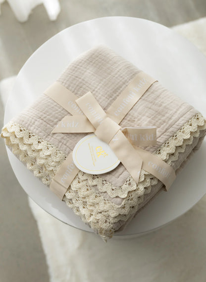 Classic Muslin Blanket | Oatmeal