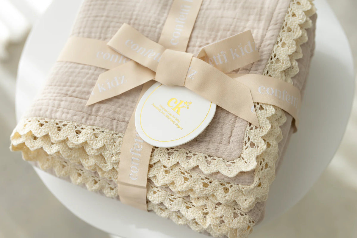 Classic Muslin Blanket | Oatmeal