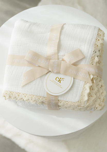 Classic Muslin Blanket | White