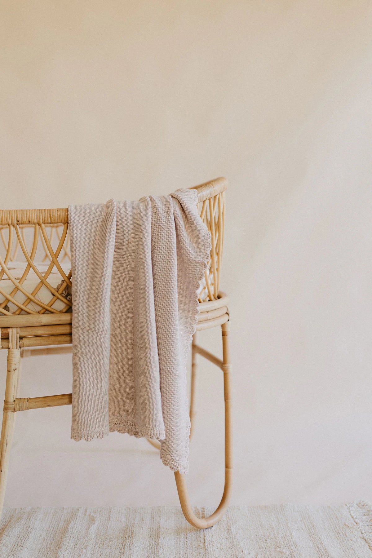 Heritage Knit Blanket | Biscotti